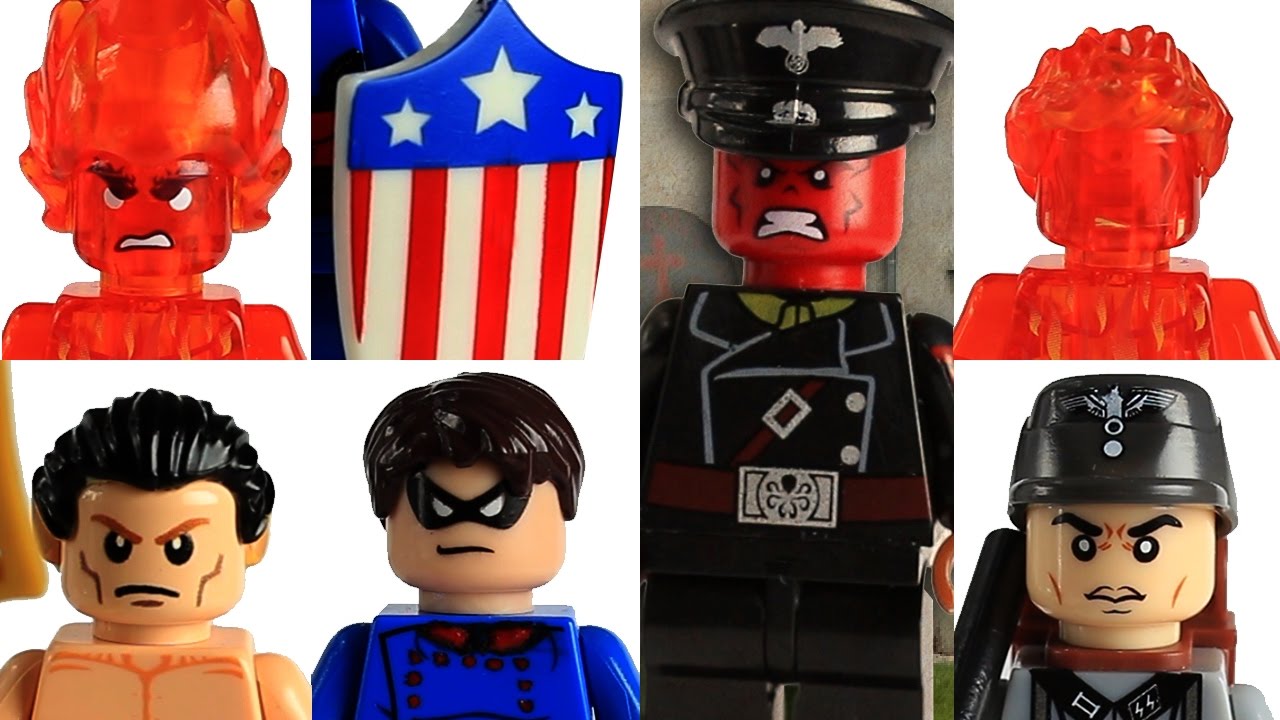Lego Compatible Figure Classic WWII look Captain America