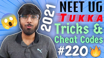 NEET 2021: Chemistry Tukka Tricks🔥🔥🔥| Tricks & Cheat Codes #220 [ Course Details In Description ]