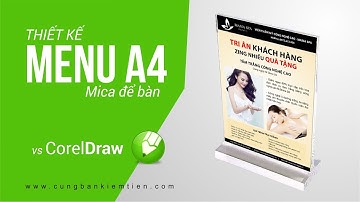 Tutorial CorelDraw: Thiết kế Menu A4 để bàn với CorelDraw