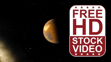 Free Stock Videos – space planets Mars rotating in deep space with stars 3D animation