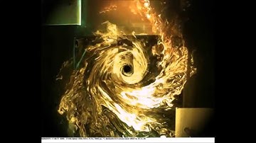 Planar Laser-Induced Fluorescence (LIF) - Turbulent Flow Visualisation of a Weak Free-Surface Vortex