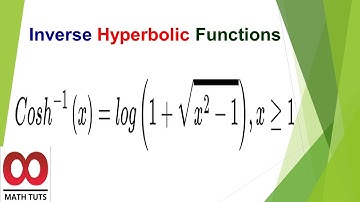 Inverse Cosh(x) | cosh^-1(x)