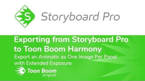 Export an Animatic as One Image Per Panel with Extended Exposure in Storyboard Pro