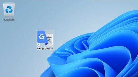 How to add Google Translate to desktop