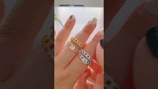 The Sparkling Ring Diva - 18K D-Plated Zircon Ring D-Plated Zircon Ring Jewelry