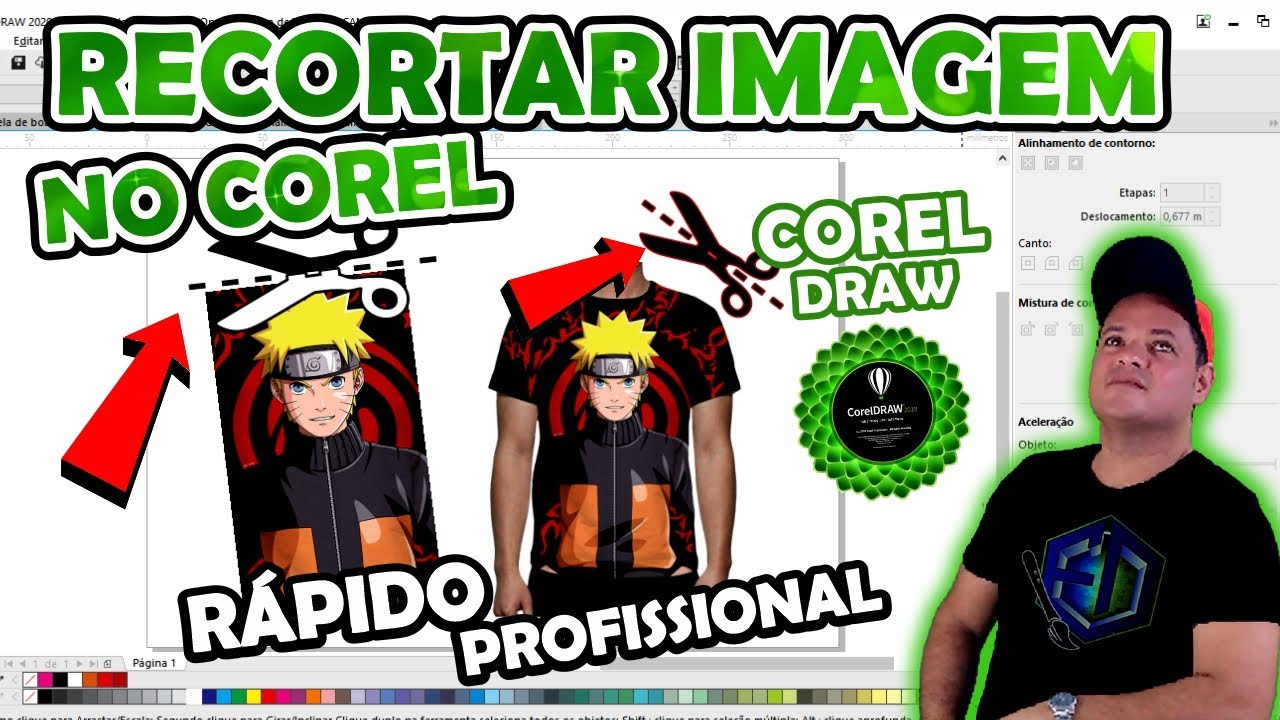 Como recortar imagem no corel draw