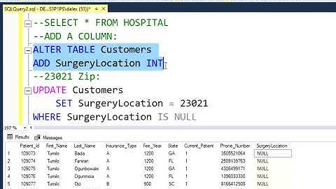 Adding Columns With Data SQL
