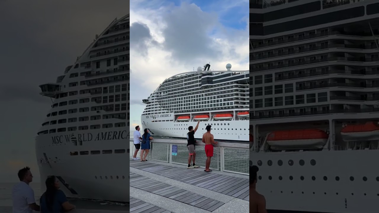 MSC World America gliding through South Beach!