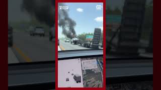 Vehicle fire causes major delays on NB I-75 in Lee County