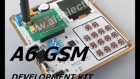 GSM A6 DEVELOPMENT BOARD from the developers of ESP8266