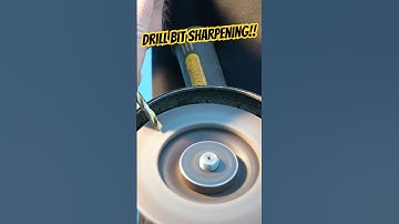 How to SHARPEN a DRILL BIT with an angle grinder!