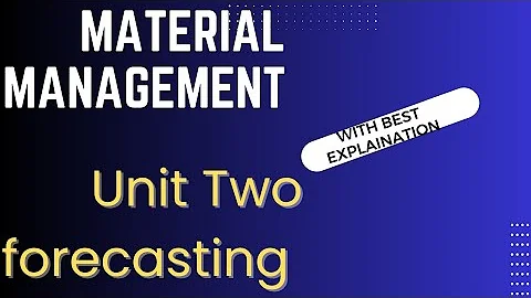 Material Management Unit Two Tutorials