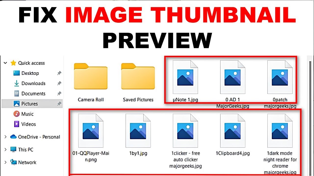 How to fix image thumbnail preview not showing in Windows 11 - YouTube