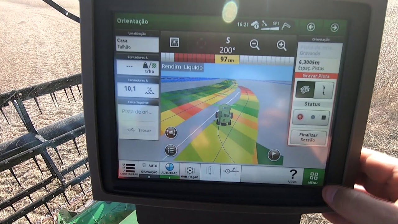 S430 john deere colhendo.