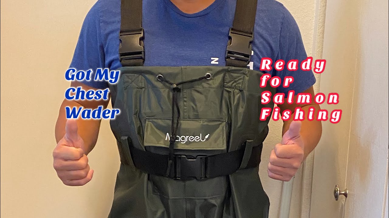 My New Magreel Chest Wader with Boots Attached I'm Ready for Salmon