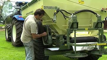 Marshall Multispread: Choosing fertiliser application rate (using manual)