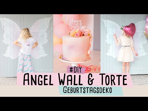 Geburtstags DIY Angel Wall & Geburtstagstorte //delari