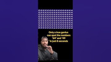 Only a true genius can spot the numbers ‘64’ and ‘49’ in just 8 seconds. #opticalillusion #genius