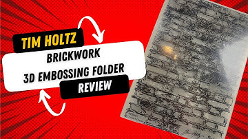 Sizzix Brickwork 3D Embossing Folder Review