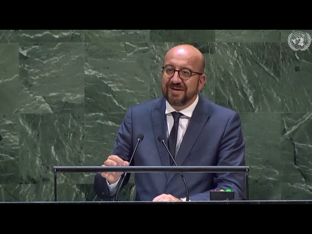 Discours Charles Michel -  74e Assemblée générale des Nations Unies à New-York