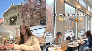 productive school girl vlog | life at brown university, cafe hopping, finishing off midterms