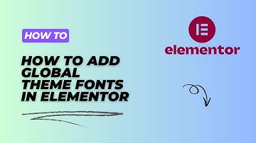 How to add Global Font in Elementor #Change Global Theme #fonts Elementor Page Builder Easy