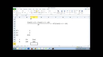 Differential Equation in Excel