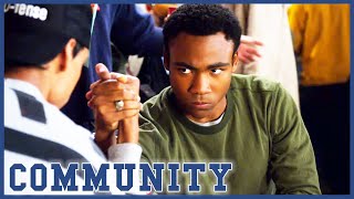 Troy and Abed's Intense Arm Wrestle | Community