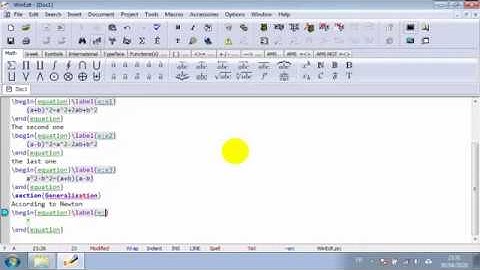 Create LaTex document using WinEdt