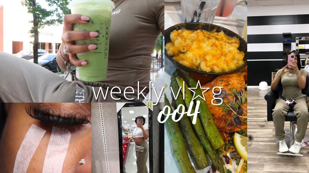 weekly vl☆g: LIFESTYLE, NEW NAILS, lash appointment & new matcha, new install, HYGIENE SHOPPING
