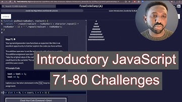 Step by Step FreeCodeCamp JavaScript Tutorial  71 80 Easy Beginner Challenges!