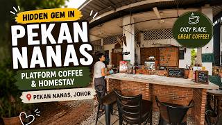 Hidden Gem Cafe in Johor 🇲🇾 | Platform Coffee & Homestay, Pekan Nanas ☕ Worth the Drive!