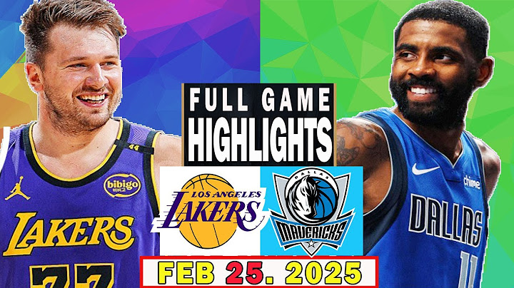 Los Angeles Lakers Vs. Dallas Mavericks FULL GAME [02/25/2025] - NBA Season 2024