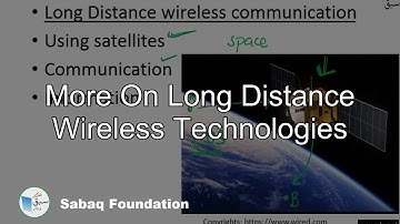 More on Long distance Wireless technologies, Computer Science Lecture | Sabaq.pk