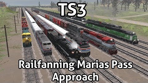 Trainz 3 Mobile: Railfanning Marias Pass Approach.