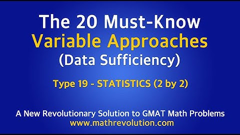 Variable Approach 19 for GMAT math DS｜Math Revolution