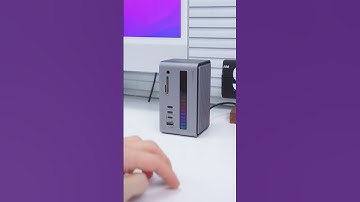 USB-C Desktop Docking Station With RGB Sound Vontrol Light #tech#dockingstation  #usbchub