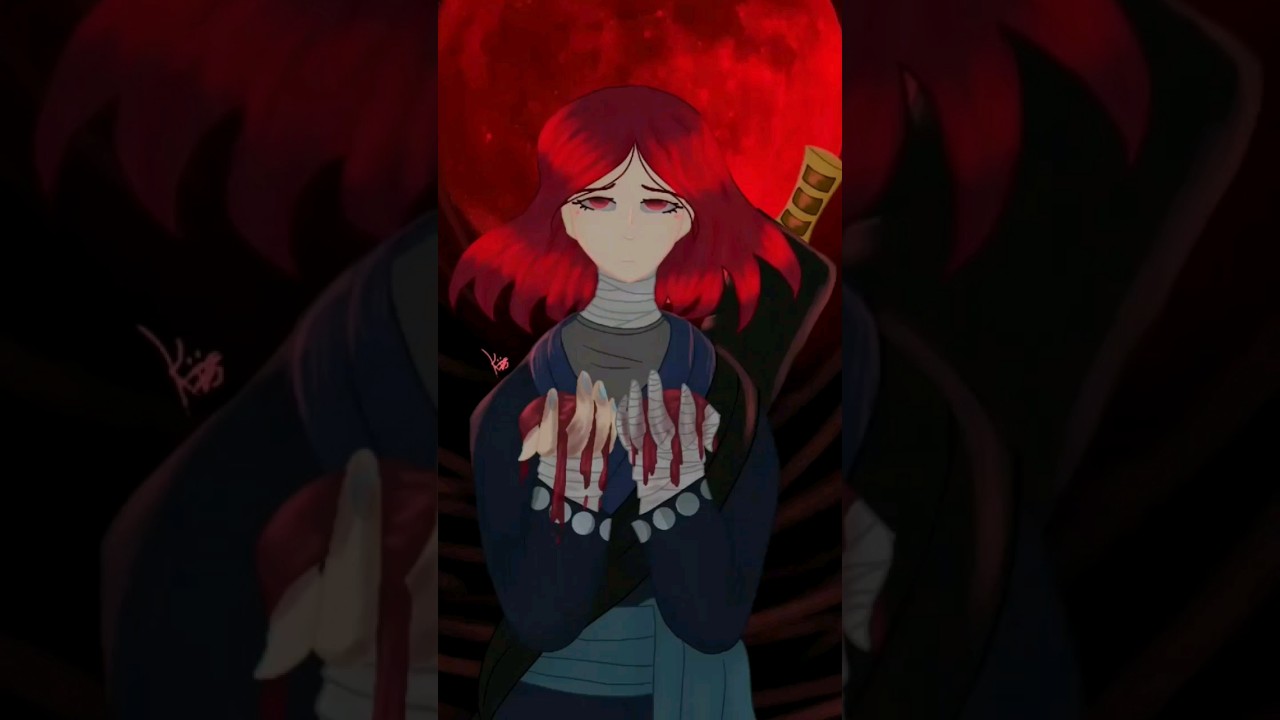 Blood moon #speedpaint #shorts #naruto #au