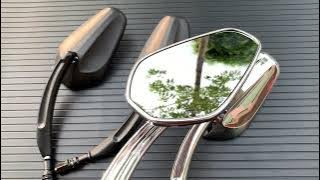 8mm Rear View Mirrors for Harley Models - Improved Safety and Style for Your Motorcycle