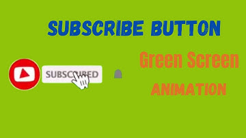 Green screen subscribe button animation video effects HD footage l