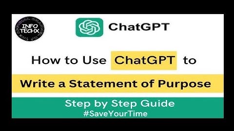 How to Use ChatGPT to Write a Statement of Purpose