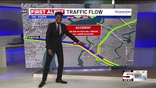 VIDEO: All lanes blocked on I-526 westbound at Exit 23 following crash