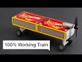 Make a toy train with matchbox 🚂 Cars at Home - DIY matchbox | High Speed DC Motor