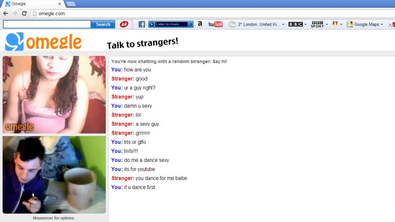 Omegle Dancing Man Lady.