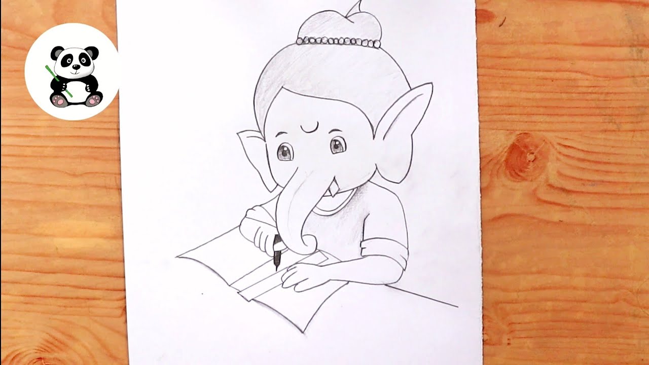 How to Draw Ganesha. 20 Pencil Drawing Lessons | WONDER DAY — Coloring  pages for children and adults