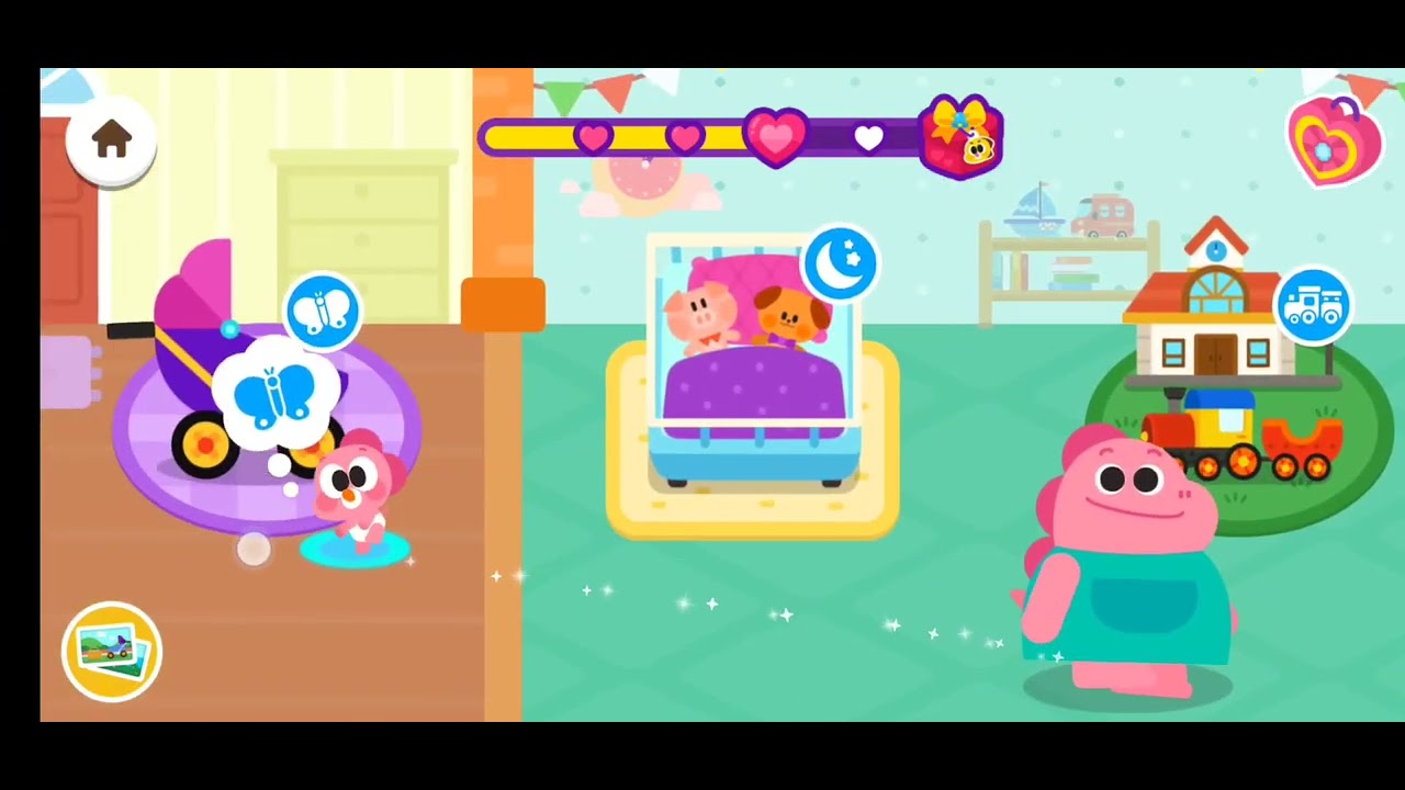 Jugando cuidado de bebés COCOBI.