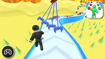 Rope Man Run - Gameplay Walkthrough Part 90 - Racing Game Levels To Play (iOS, Android)