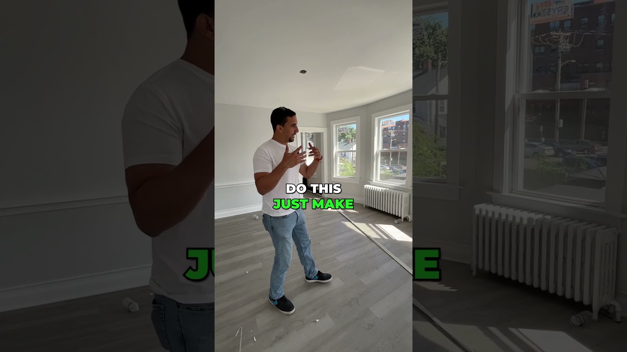 Want to make your small apartment look bigger? Paint your walls and trim with light colors! #shorts