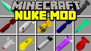 Minecraft NUKE MOD! | BUILD GIANT NUKES WITH GIANT EXPLOSIONS! | Modded Mini-Game