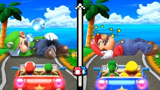 【マリオパーティシリーズ】2人対2人のミニゲームマリオVsルイージVsヨッシーVsワリオ(COM最強 たつじん)